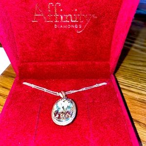 Affinity 1/5 cttw Diamond & 10 cttw Diamond Reversible Pendant & 18”Chain freeSH